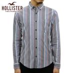 【ボーナスストア 誰でも+5% 8/28 0_00〜9/1 23_59】 ホリスター HOLLISTER 正規品 メンズ ボタンダウン スリムフィット 長袖シャツ Stretch Poplin Slim F