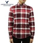 アメリカンイーグル シャツ メンズ 正規品 AMERICAN EAGLE 長袖シャツ ボタンダウンシャツ チェック AE OXFORD PLAID BUTTON UP SHIRT 0153-1600-613