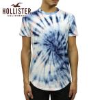 ショッピングホリスター ホリスター Tシャツ メンズ 正規品 HOLLISTER 半袖Tシャツ クルーネックTシャツ タイダイ染め Tie-Dye Curved Hem T-Shirt 324-368-0623-226