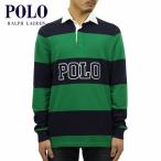  Polo Ralph Lauren Rugger рубашка мужской стандартный товар POLO RALPH LAUREN длинный рукав Rugger рубашка STRIPED COTTON RUGBY SHIRT