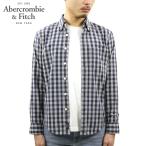 【ボーナスストア 誰でも+5% 4/25 0:00〜4/25 23:59】 アバクロ シャツ メンズ 正規品 Abercrombie＆Fitch 長袖シャツ ボタンダウンシャツ GINGHAM POPLIN