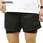 リバーサル レギンス メンズ 正規販売店 REVERSAL rvddw ボトムス ショート丈レギンス インナー EASY SHORTS w/SPATS rv21ss609 BLACK/BLACK