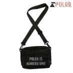 ポーラー メンズ レディース ショルダーバッグ 正規販売店 POLER 鞄 ミニショルダー X-CLOTH MINI SHOULDER DC 241MCV0425-BLK BLACK