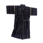 甚平 子供 キッズ 男の子 綿100% 日本製生地 じんべい 上下 祭 甚平 部屋着 パジャマ 子供甚平 110cm 濃紺地 子持縞柄 no.105