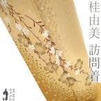 訪問着 着物 リサイクル 正絹 桂由美 ブランド 刺繍入り 桜 フォーマル 中古 仕立て上がり 身丈163 裄丈66.5 Lサイズ みやがわ sb15839