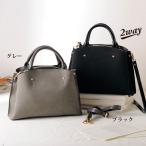 ショッピングエナメルバッグ ハンドバッグ レディース おしゃれ ミセス シニア ファッション 50代 60代 70代 80代 スウェード・エナメル調コンビ2WAYバッグ