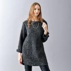 チュニック 大人可愛い おしゃれ ミセス シニア ファッション 50代 60代 70代 80代 杢調裏起毛チュニック