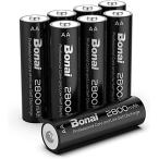 BONAI одиночный 3 форма перезаряжаемая батарея заряжающийся Никель-металлгидридные батареи 8 шт упаковка (2800mAh примерно 1200 раз использование возможно 