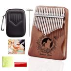 カリンバ17キー猫柄可愛い親指ピア...