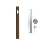 日晴金属 エア コン配管用 アルミ窓パネル ブロンズ 850〜1380mm C-MP14-B