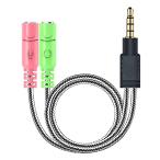 MillSO аудио изменение кабель 3 высшее женский x2-4 высшее мужской наушники + Mike для изменение ada