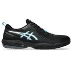 アシックス　Tennis　シューズ（ユニ）　ＰＲＥＳＴＩＧＥ　ＮＥＯ　ＯＣ　1043A027　001　ＢＬＡＣＫ／ＰＵＲＥ　ＳＩＬＶＥＲ