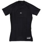 ミズノ　バイオギアアンダーシャツ　丸首半袖　野球アンダーシャツ　12JA7Q4314　ネイビー　Sサイズ
