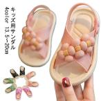 サンダル 女の子 キッズ ビーチサンダル ベビーサンダル お花モチーフ 軽量 滑り止め 着脱簡単 可愛い 柔らかい