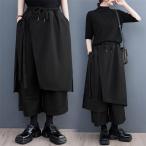 ガウチョパンツ パンツレディース ワイドパンツ レディース ボトムス ガウチョ 春夏 ロング丈 スカーチョ 無地 ウエストゴム 夏コーデ きれいめ