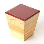 天然木製 紀州塗りNjeco汎 台形入子 三段 重箱 変り根来塗り（赤） 大型 弁当箱 おしゃれ 3段 お重箱 かわいい おせち 正月 日本製 国産