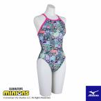 2025年/春夏新作 ジュニア水着 女子 競泳練習用水着 mizuno ミズノ ミニオンズ N2MAC495