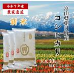 令和5年産  富山県朝日町産 こしひかり 30kg 白米 農家直送 送料無料