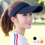 ショッピングサンバイザー サンバイザー レディース UVカット ゴルフ テニス つば広 日除け 帽子 キャップ マジックテープ タオル地 クッション入り ママ 春夏 秋 黒