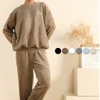 ルームウェア レディース 長袖 冬 もこもこ ボア 防寒 保温 トップス パンツ 上下 セットアップ パジャマ 部屋着