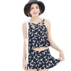 ビキニ 水着 レディース ショートパンツ 2点セット フレアスカート 人気 バックシャン フリル セクシー 黒 白 水着通販ストア