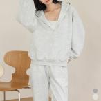  Parker выставить женский верх и низ длинный рукав tops брюки 2 позиций комплект салон одежда пижама двойной Zip ребра средний толстый одноцветный весна осень-зима 