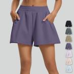  йога одежда йога брюки женский Short flair высокий талия внутренний в одном корпусе шорты карман шт. форма низ скорость .. вода талия резина 