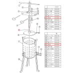 （部品販売）EBM 18-8・鉄 ギョーザ絞り器用 5 座金 共通