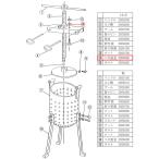 （部品販売）EBM 18-8 ギョーザ絞り器用 14 バネ座金（メネジ止め）