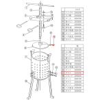 （部品販売）EBM 鉄 ギョーザ絞り器用 9 ボルト（押付板止め）