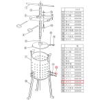 （部品販売）EBM 鉄 ギョーザ絞り器用 12 ボルト（スタンド止め）
