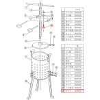 （部品販売）EBM 鉄 ギョーザ絞り器用 15 ボルト（メネジ止め）