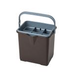 ショッピングfk07 テラモト(TERAMOTO) 仕切付きバケツII ブラウン