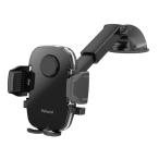 ペルシード(Pellucid) 車内用品 車載スマホホルダー ダッシュボード強力吸盤取付 片手ワンタッチ開閉スマホホルダー 手帳型ケース 縦横置き対応