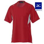  Mizuno официальный игра рубашка женский / софтбол красный × белый клиренс 