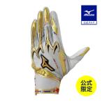 ミズノ公式 ミズノ直営店限定/ミズノプロ ネオダイバーシティモデル シリコンパワーアークDI 両手用 ユニセックス グレー×ゴールド