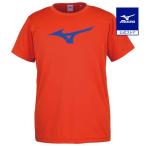 ミズノ公式 Tシャツ ユニセックス フレイムオレンジ×ブルー