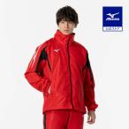 ミズノ公式 発熱素材 ブレスサーモウォーマーシャツ ユニセックス チャイニーズレッド×ブラック