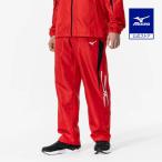 ミズノ公式 発熱素材 ブレスサーモウォーマーパンツ ユニセックス チャイニーズレッド×ブラック