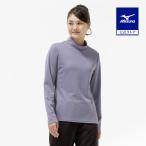  Mizuno официальный .. повышение температуры breath Thermo с высоким воротником футболка длинный рукав gla Night серый женский 