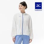  Mizuno официальный пот отделка / вентиляция dry обвес поток жакет "теплый" белый женский тренировка одежда 
