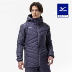 ミズノ公式 保温素材/吸湿発熱 テックフィルブレスサーモコート ミドル丈 ライトネイビー メンズ