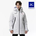 ミズノ公式 保温素材/吸湿発熱 オーセンティック テックフィルブレスサーモインサレーテッドコート Rホワイト ユニセックス
