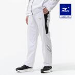  Mizuno официальный [.. повышение температуры ] ветровка брюки мужской женский белый × черный тренировка одежда 