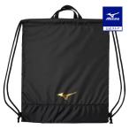  Mizuno официальный прачечная сумка черный × Gold новый жизнь новый . период входить . движение . посещение школы Junior Kids ребенок 