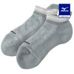 Mizuno официальный MGF коллекция dry bekta- лодыжка носки серый женский 