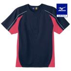  Mizuno официальный легкий рубашка Junior темно-синий × розовый × белая отстрочка клиренс 