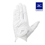  Mizuno официальный двойной рукоятка перчатки / левый рука Golf мужской белый × белый 