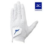  Mizuno официальный . кожа civilization kSG перчатки / левый рука Golf мужской белый 