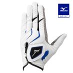 Mizuno официальный двойной рукоятка палец . Short перчатки / левый рука Golf мужской белый × голубой 